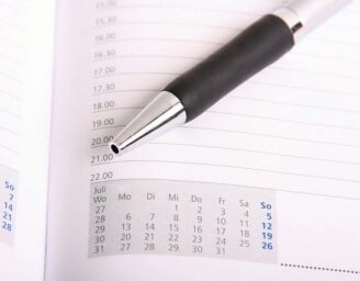 Harmonogram na místě